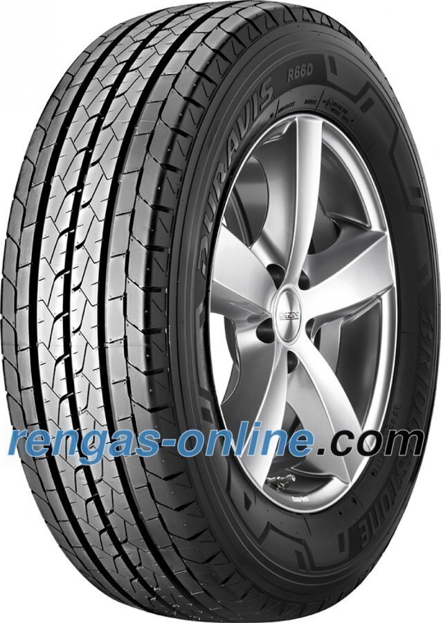 Bridgestone Duravis R660 185/75 R16c 104/102r Vannesuojalla Mfs Kesärengas