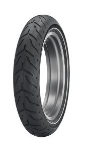 Dunlop D 408 F H/D Sw 130/80b17 Tl 65h Valkosivu Single White Wall M/C Etupyörä Moottoripyörän Rengas