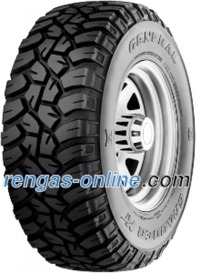 General Grabber Mt Lt235/75 R15 104/101q 6pr Por Vannealueen Ripalla Ympärivuotinen Rengas