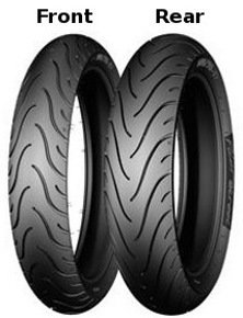 Michelin Pilot Street Front 100/70-17 Tt/Tl 49s Etupyörä Takapyörä M/C Moottoripyörän Rengas