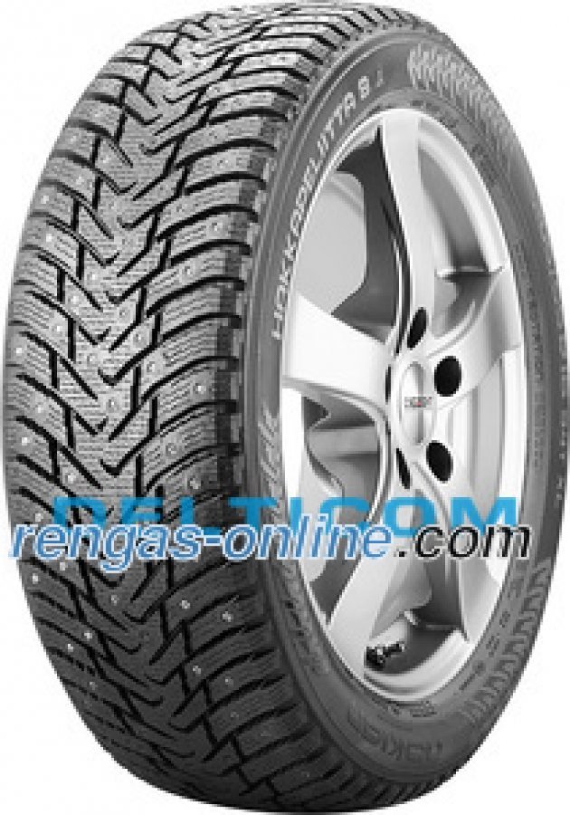 Nokian Hakkapeliitta 8 Runflat 225/55 R17 97t Nastarengas Runflat Talvirengas