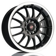 Alumiinivanne Barzetta Player Black LipPolish | 7.5x17 | 4x114.3 | ET40 | KR72