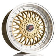 Alumiinivanne Barzetta Cross-Spoke Gold | 7x15 | 5x112 | ET20 | KR66