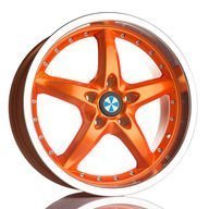 Alumiinivanne Blaukreuz Mi8 RaceOrange | 8x18 | 5x120 | ET35 | KR72