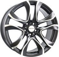 Alumiinivanne Monaco Beau Rivage Dull Black / Polish | 8
