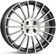 Alumiinivanne Diversen Ms21 Black / Polished | 7x17 | 4x98 | ET35 | KR58