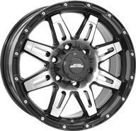Alumiinivanne Inter Action Grabber Black / Polished | 8x17 | 6x139