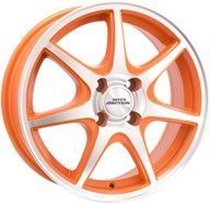 Alumiinivanne Inter Action Ice Orange Dull / Polished | 6x15 | 4x100 | ET40 | KR73