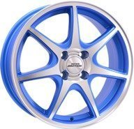 Alumiinivanne Inter Action Ice Light Bleu Dull / Polished | 6x15 | 4x100 | ET40 | KR73