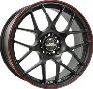 Alumiinivanne Inter Action Universe Dull Black / Red | 7