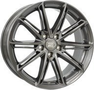 Alumiinivanne Mille Miglia M1007 Anthracite Dark | 10x22 | 5x120 | ET50 | KR72