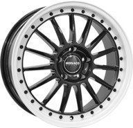Alumiinivanne Monaco Paddock Black / White | 8x18 | 5x108 | ET45 | KR63