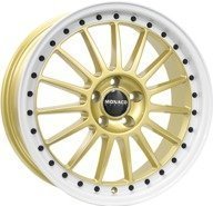 Alumiinivanne Monaco Paddock Gold / White | 8x18 | 5x108 | ET45 | KR63