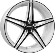 Alumiinivanne Monaco Portier White / Black Polished | 8