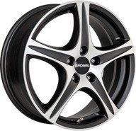 Alumiinivanne Ronal R56 Dull Black / Polish | 8x17 | 5x120 | ET30 | KR72