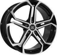 Alumiinivanne Soleil Lxs1 Black Metallic / Polished | 10x20 | 5x112 | ET32 | KR73
