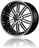 Alumiinivanne Vertini Hennessey Black Mach Face | 10x20 | 5x112 | ET35 | KR66