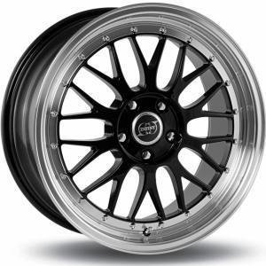 Infiny R1 Light Black Polished Lip 7.5x17 4/108 ET15 B73.1