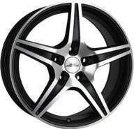 Alumiinivanne Inter Action Motive X Dull Black Face | 8x18 | 5x115 | ET40 | KR74
