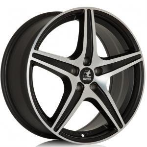 IT Wheels Gabriella Matt Black Polished 7x16 5/112 ET35 B74.1