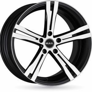 Mak Xcave-R Matt Black Polished 9.5x18 5/112 ET30 B76