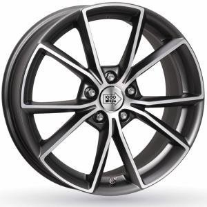 Mille Miglia MM035 Matt Gun Metal Polished 7.5x17 5/112 ET45 B66.4