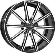 Alumiinivanne Monaco Finish Black / Polished | 8x18 | 5x112 | ET45 | KR73
