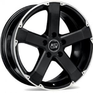 MSW 45 Matt Black Polished 8x18 5/120 ET45 B65.1