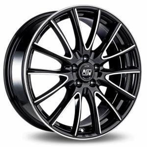 MSW 86 Black Polished 6.5x16 4/108 ET42 B63.3