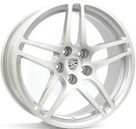 Alumiinivanne / alkuperäisvanne Porsche TWINSPOKE Silver | 9x18 | 5x112 | ET21 | KR66